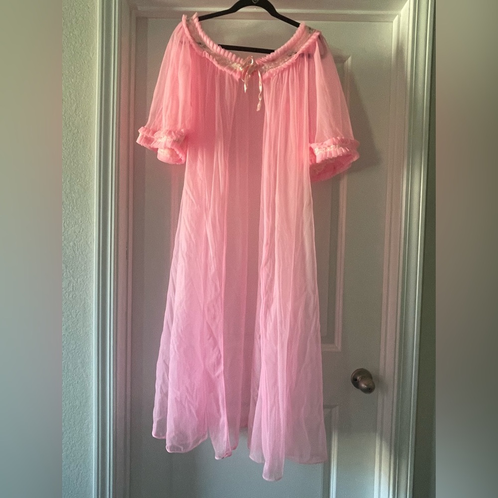 Vintage Tosca pink robe.